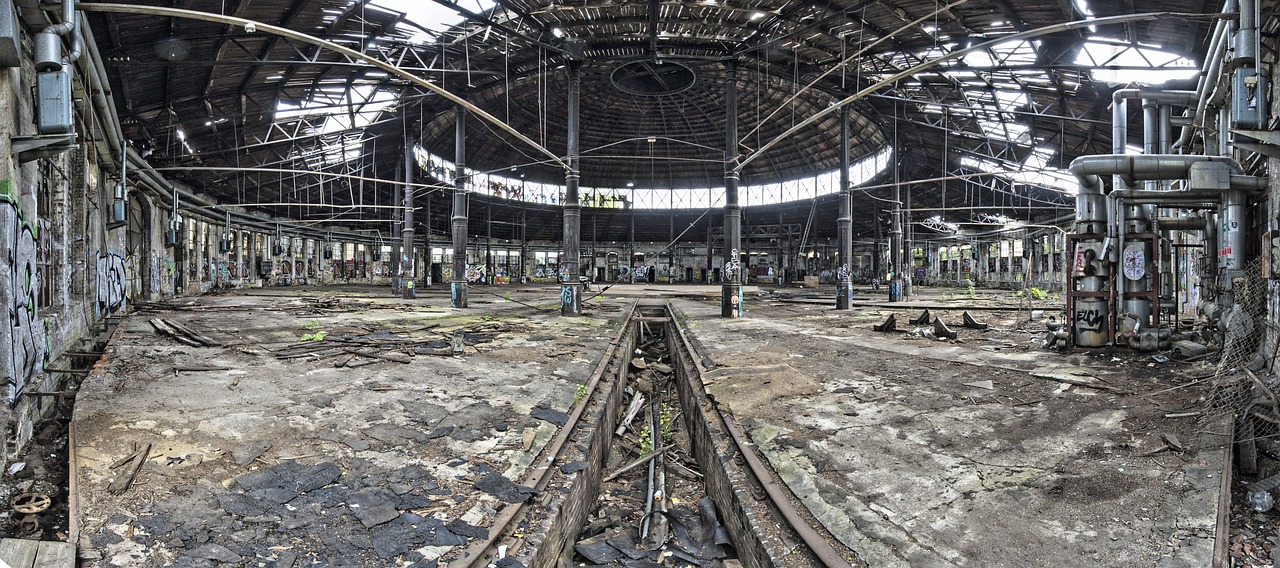 Berlin Pankow - Rundlokschuppen - Blick von innen