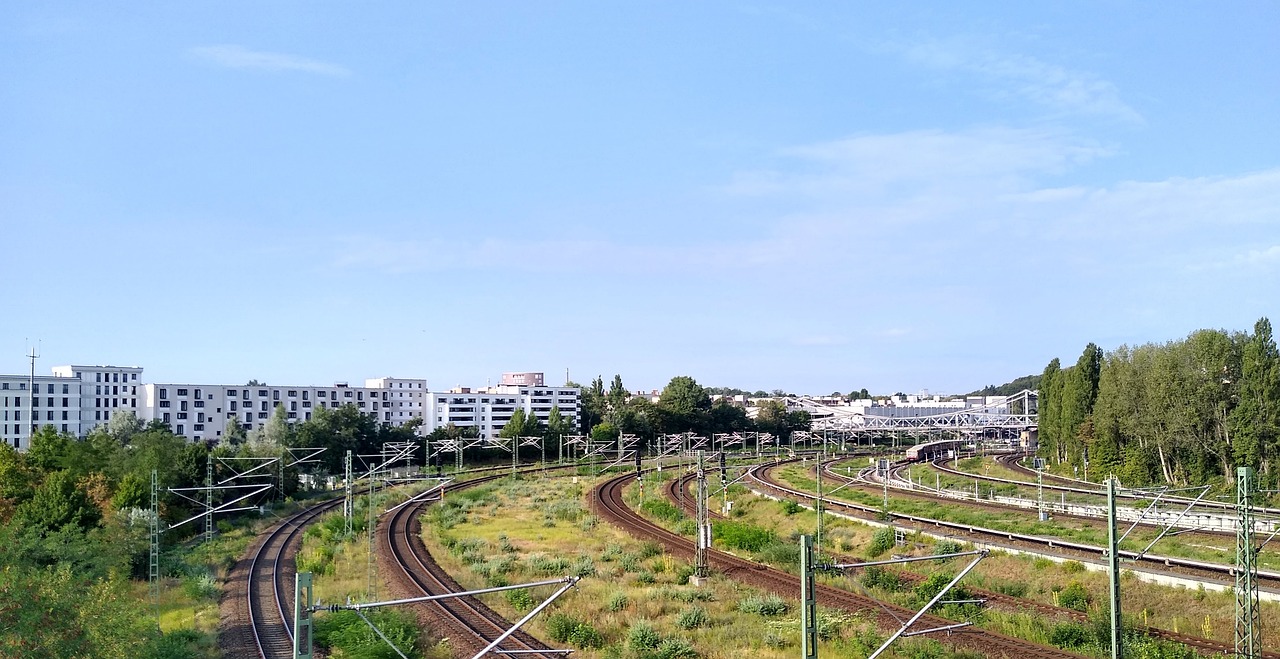 Berlin Wedding - Blick auf S-Bahn Schienen